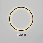 Amora Circular LED Wall Light for Living Room | Minimalist Ring Style