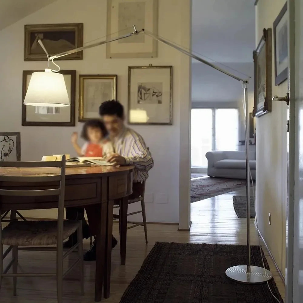 Mienel NovaLuma Long-Arm Floor Lamp In Korean-Scandi Style