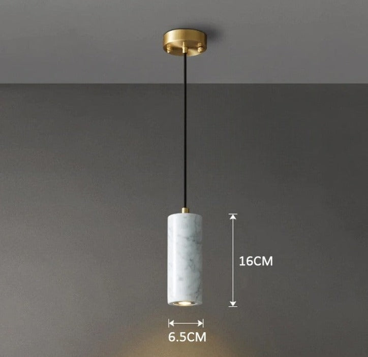 Mienel Novara Marble LED Pendant Light for Modern Interiors