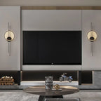 Lampada da parete lineare Asteris Nordic per soggiorno e camera da letto