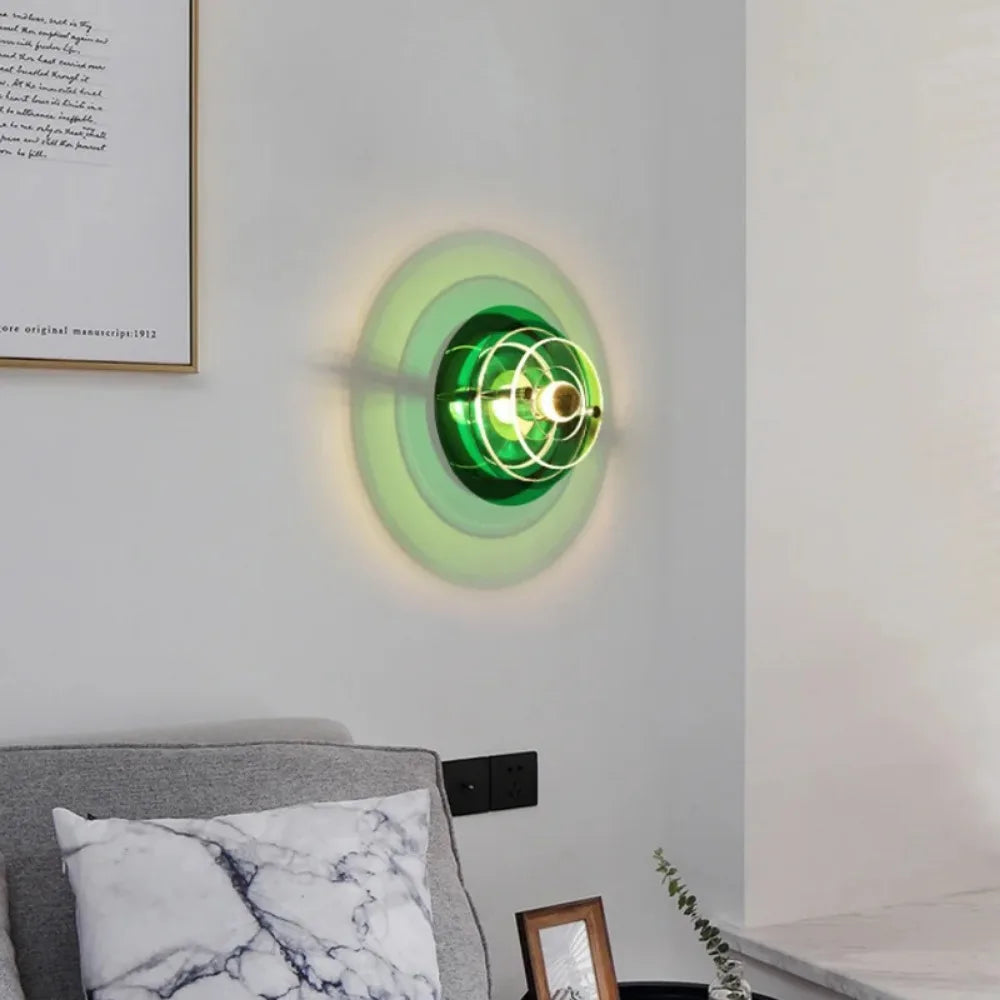 Mienel NovaLume Vintage Bauhaus LED Wall Sconce Multicolor