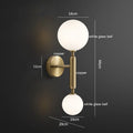 Amber Glass LED Wall Light in Scandinavian Design Aesthetic