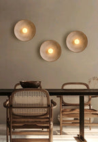 מנורת קיר קרמית Cirque 15 עיצוב טבעות קונצנטריות פרימיום