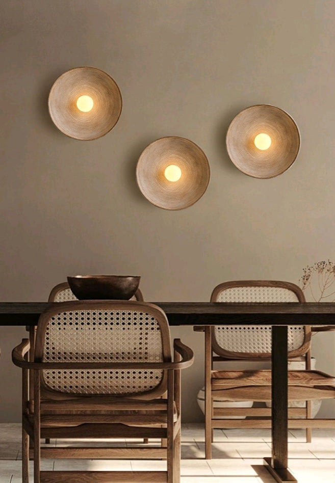 Lampe murale en céramique Cirque 15 Design premium à anneaux concentriques