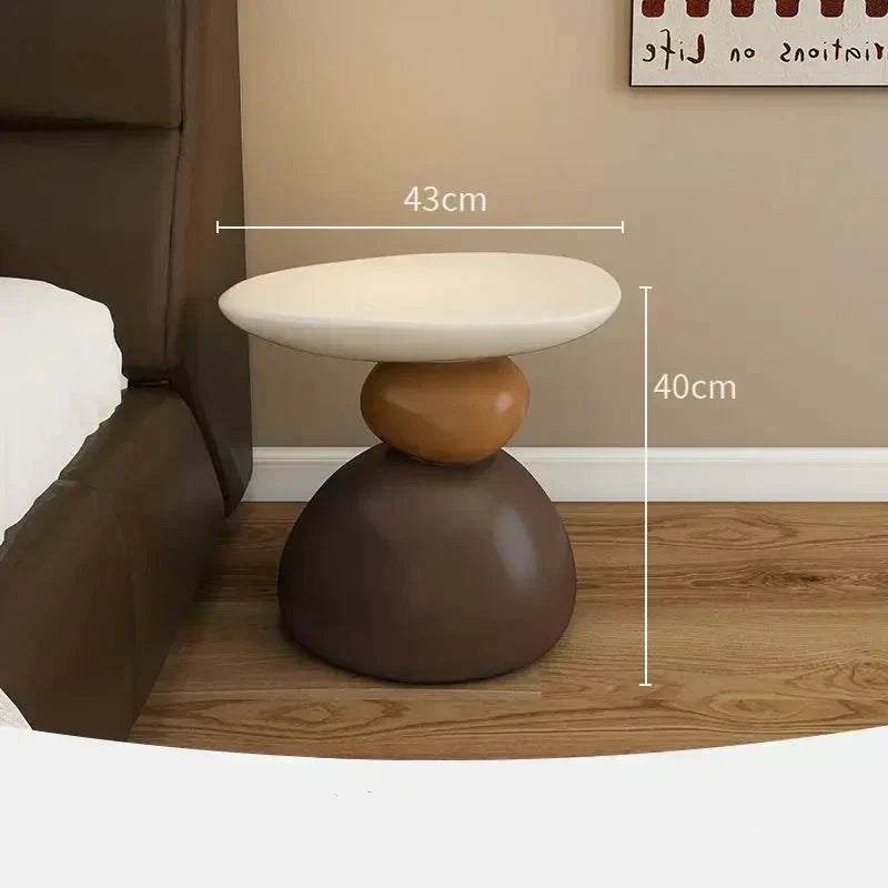 Mienel Nordelle Scandi Minimalist Side Table For Living Spaces