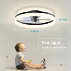 BreezePro Smart Ceiling Fan With Dimmable LED And Remote Control
