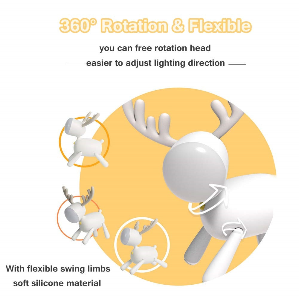 Veilleuse LED en forme de cerf