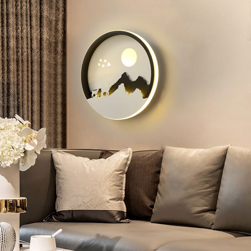 Lampe murale LED artistique contemporaine