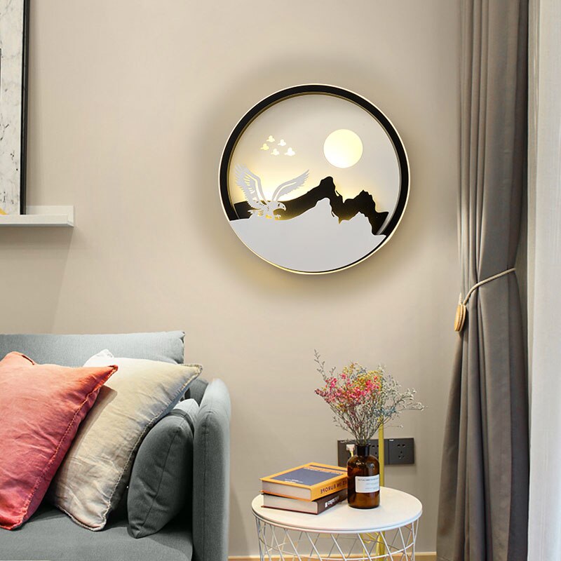 Lampe murale LED artistique contemporaine