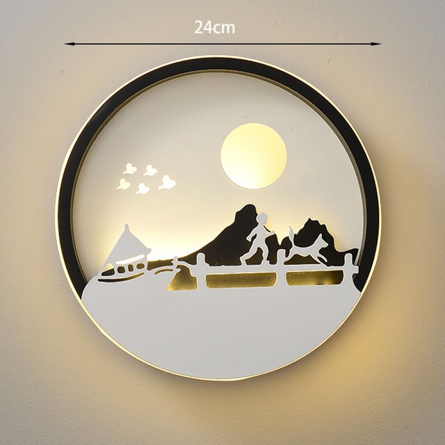 Lampe murale LED artistique contemporaine